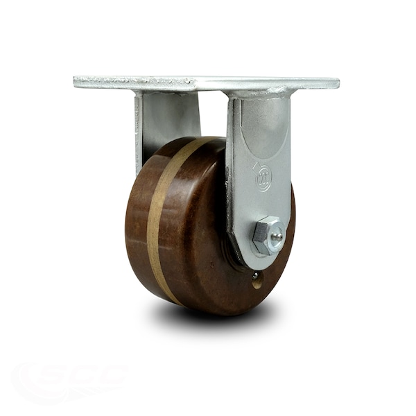 6 Inch Extra Heavy Duty High Temp Phenolic Wheel Rigid Top Plate Caster SCC